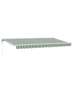 Struttura della tenda Verde e Bianco 400 x 200 cm 2