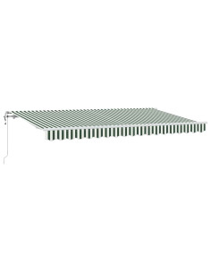 Tenda Retrattile Verde 400 x 200 cm Tessuto 2