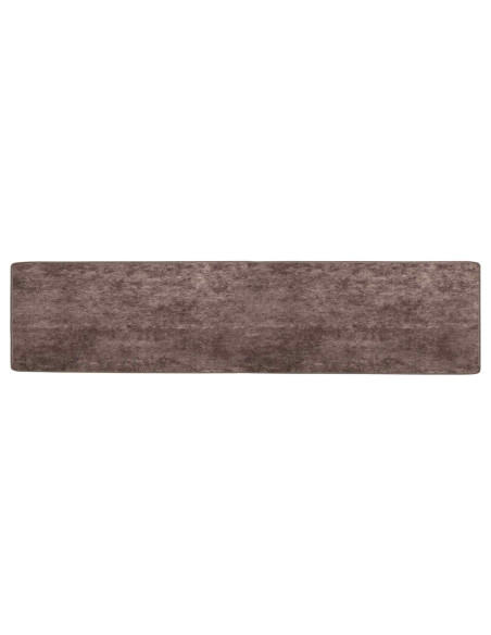 Runner Tappeto MARSA Grigio 300 x 50 cm Poliestere e PVC