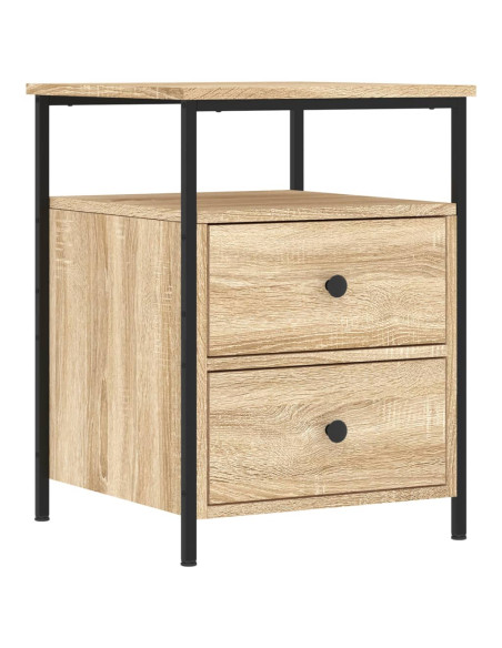 Comodino Rovere Sonoma 44x45x60 cm in Legno Multistrato