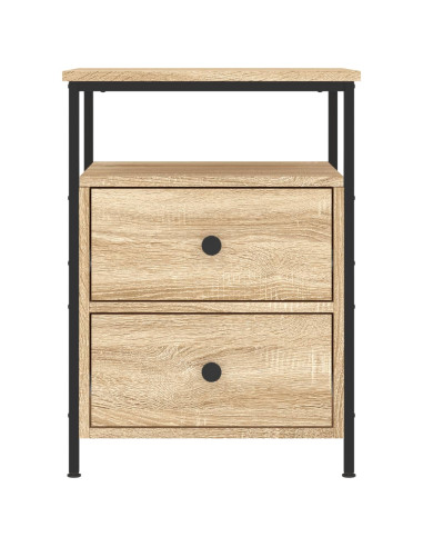 Comodino Rovere Sonoma 44x45x60 cm in Legno Multistrato