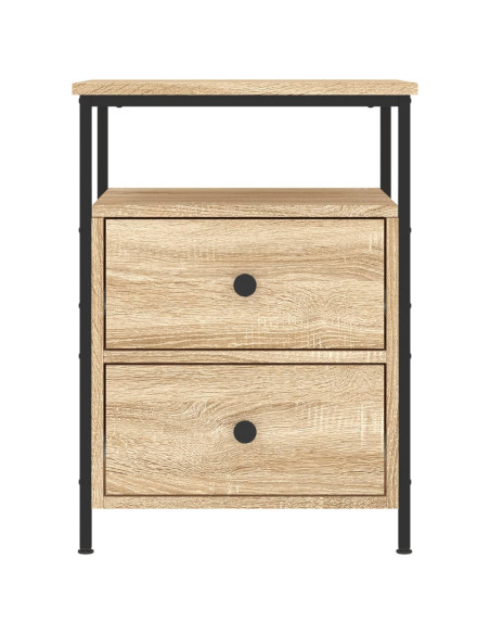 Comodino Rovere Sonoma 44x45x60 cm in Legno Multistrato