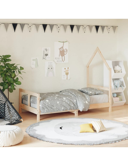 Giroletto per Bambini 80x160 cm in Legno Massello di Pino