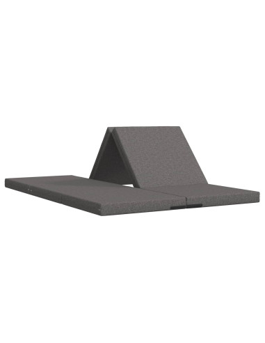Divano Letto Pieghevole 140 x 67 x 45 cm Grigio Chiaro