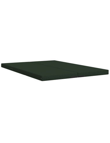 Divano Letto Pieghevole 140 x 67 x 45 cm Verde Scuro