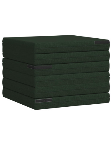 Divano Letto Pieghevole 140 x 67 x 45 cm Verde Scuro