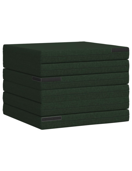Divano Letto Pieghevole 140 x 67 x 45 cm Verde Scuro