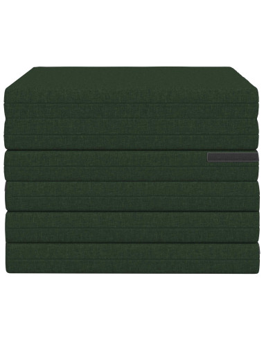 Divano Letto Pieghevole 140 x 67 x 45 cm Verde Scuro