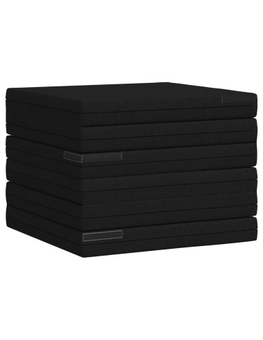 Divano Letto Pieghevole 140 x 67 x 45 cm Nero