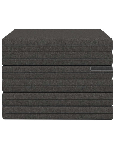 Divano Letto Pieghevole 140 x 67 x 45 cm Grigio Scuro