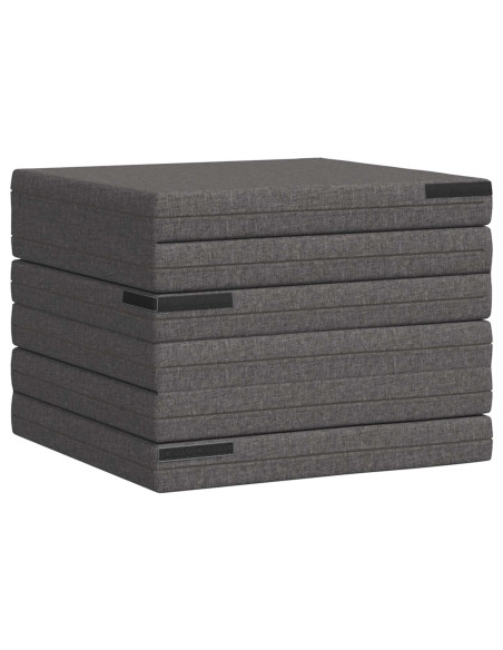 Divano Letto Pieghevole 140 x 67 x 45 cm Grigio Chiaro
