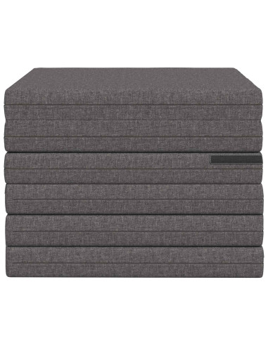 Divano Letto Pieghevole 140 x 67 x 45 cm Grigio Chiaro