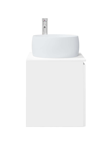 Mobile Lavabo da Parete Bianco 49,5 x 44,5 x 66 cm