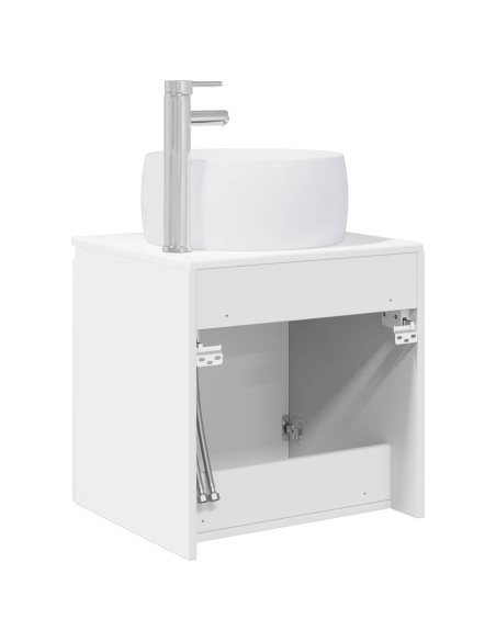 Mobile Lavabo da Parete Bianco 49,5 x 44,5 x 66 cm
