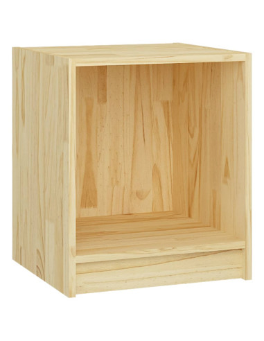 Comodino 35,5x33,5x41,5 cm in Legno Massello di Pino