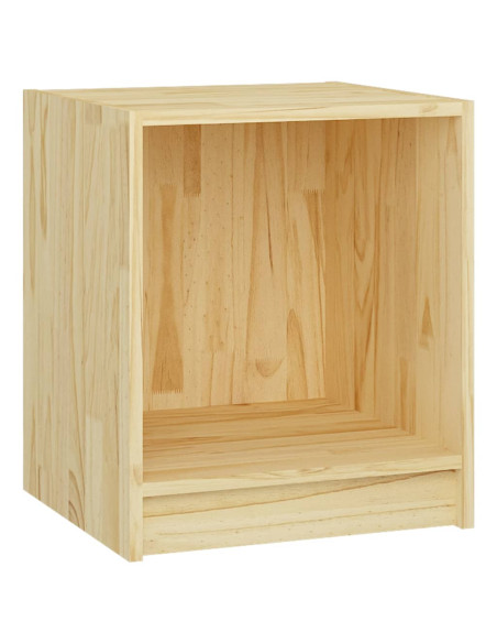 Comodino 35,5x33,5x41,5 cm in Legno Massello di Pino