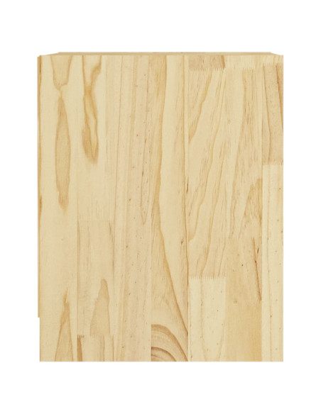 Comodino 35,5x33,5x41,5 cm in Legno Massello di Pino