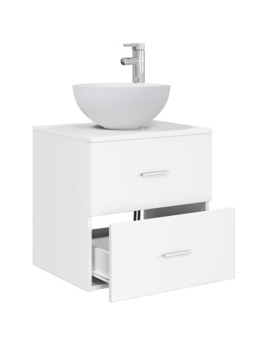 Mobile Lavabo da Parete Bianco 49,5 x 41 x 64,5 cm