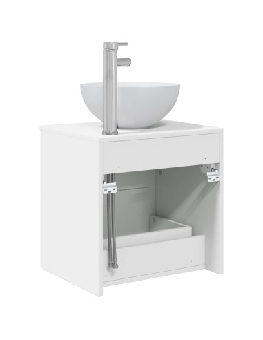 Mobile Lavabo da Parete Bianco 49,5 x 41 x 64,5 cm