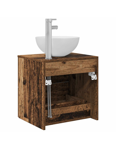 Mobile Lavabo da Parete Legno antico 49,5 x 41 x 64,5 cm