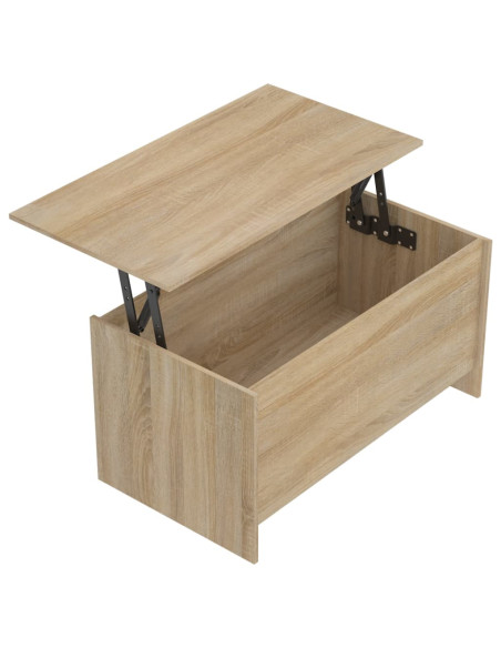 Tavolino Rovere Sonoma 102x55,5x52,5 cm in Legno Multistrato