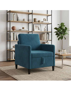 Divano con Storage Blu 72 x 78 x 87 cm Poliestere