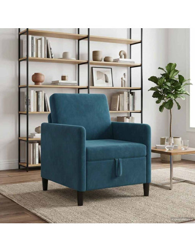 Divano con Storage Blu 72 x 78 x 87 cm Poliestere