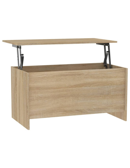 Tavolino Rovere Sonoma 102x55,5x52,5 cm in Legno Multistrato