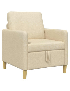 Divano con Storage Crema 72 x 78 x 87 cm Poliestere 2