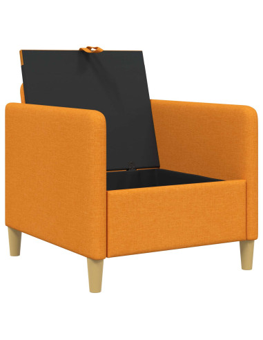 Divano con Storage Giallo Scuro 72 x 78 x 87 cm Poliestere