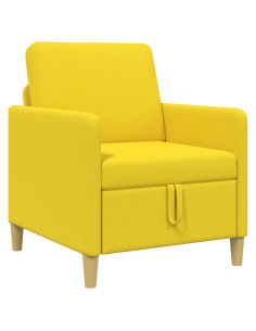 Divano con Storage Giallo Chiaro 72 x 78 x 87 cm Poliestere 2