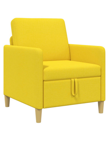 Divano con Storage Giallo Chiaro 72 x 78 x 87 cm Poliestere