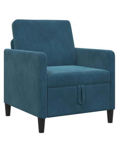 Divano con Storage Blu 72 x 78 x 87 cm Poliestere