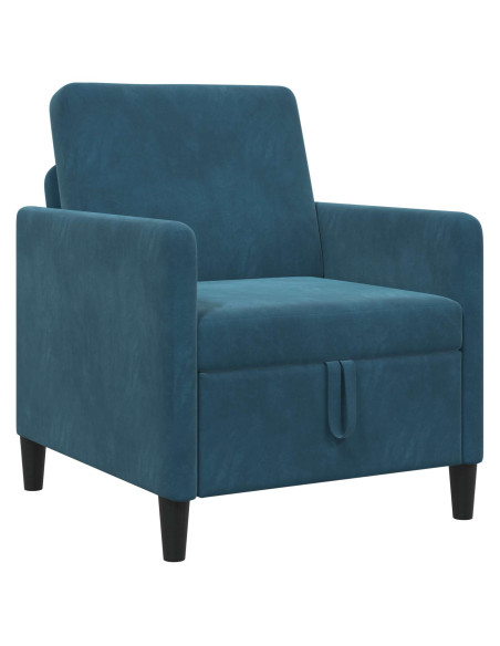 Divano con Storage Blu 72 x 78 x 87 cm Poliestere