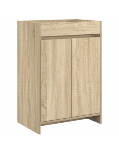 Mobiletto da Bagno Sotto Lavabo Rovere Sonoma 56 x 37,5 x 81 cm