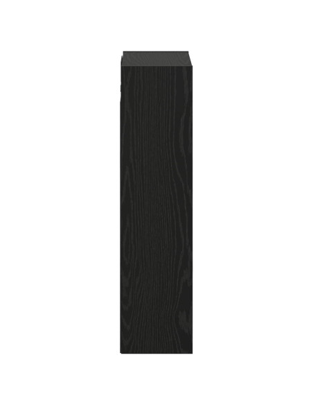 Mobile lavabo da parete Rovere Nero 35 x 20 x 81 cm