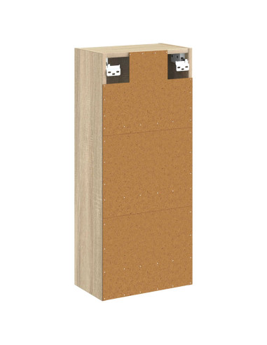 Mobile lavabo da parete Rovere Sonoma 35 x 20 x 81 cm