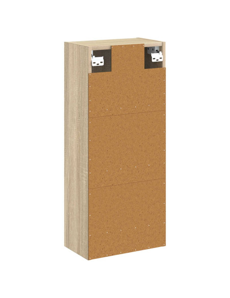 Mobile lavabo da parete Rovere Sonoma 35 x 20 x 81 cm