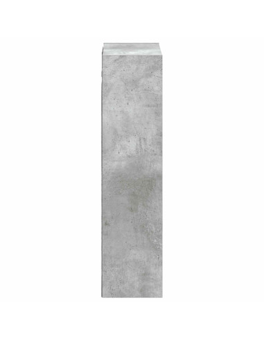 Mobile lavabo da parete Grigio Cemento 35 x 20 x 81 cm