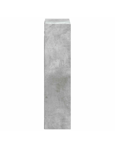 Mobile lavabo da parete Grigio Cemento 35 x 20 x 81 cm
