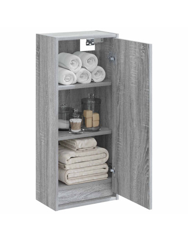 Mobile lavabo da parete Sonoma grigio 35 x 20 x 81 cm
