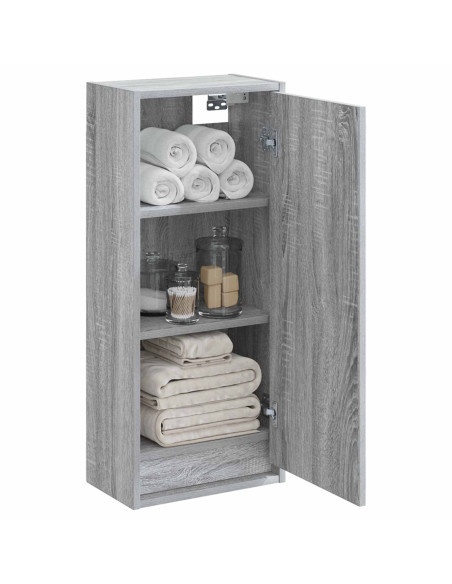 Mobile lavabo da parete Sonoma grigio 35 x 20 x 81 cm