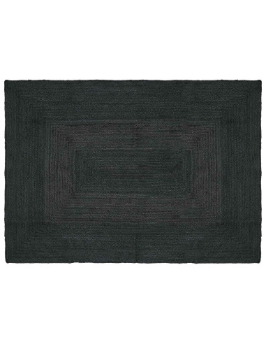 Tappeti per area Rettangolare Grigio Scuro 140 x 200 cm Juta