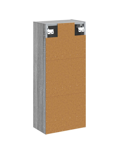 Mobile lavabo da parete Sonoma grigio 35 x 20 x 81 cm