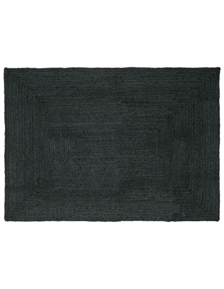Tappeti per area Rettangolare Grigio Scuro 160 x 230 cm Juta