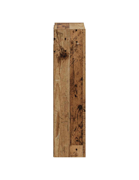 Mobile lavabo da parete Legno antico 35 x 20 x 81 cm