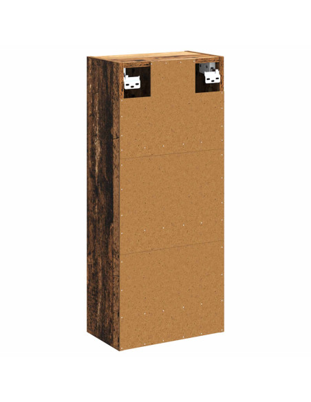 Mobile lavabo da parete Legno antico 35 x 20 x 81 cm