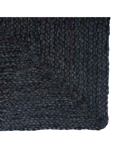 Tappeti per area Rettangolare Grigio Scuro 140 x 200 cm Juta