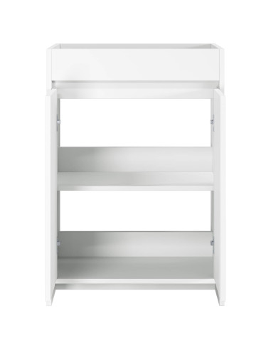 Mobiletto da Bagno Sotto Lavabo Bianco 56 x 37,5 x 81 cm
