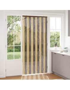 Tenda per insetti in chenille Marrone scuro e beige